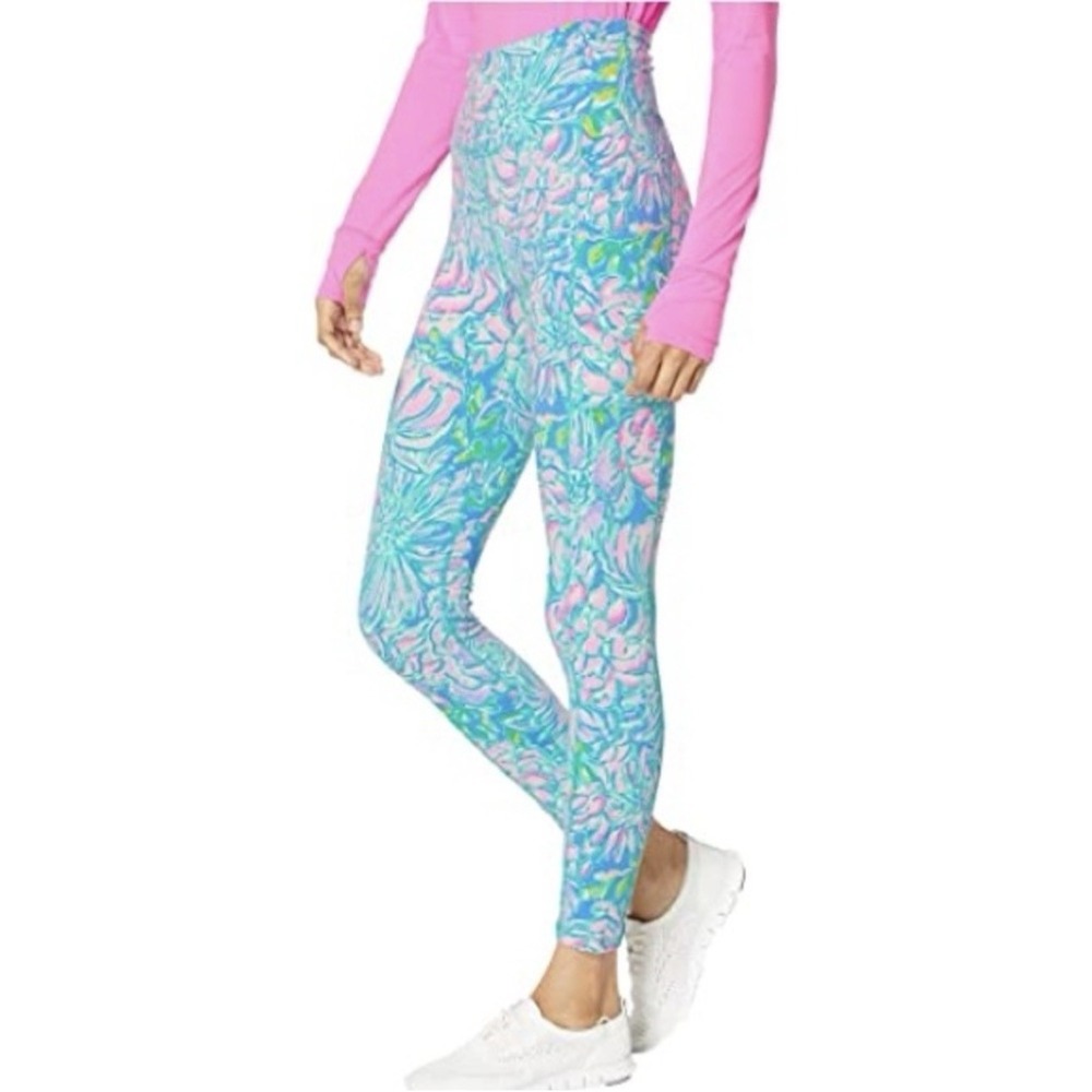 Lilly Pulitzer Luxletic Weekender Leggings In Full Bloom Floral Sz S